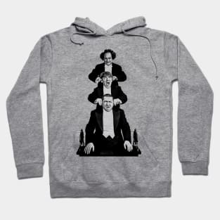 The Three Stooges - Vintage 80s // Pencil Drawing Style Hoodie